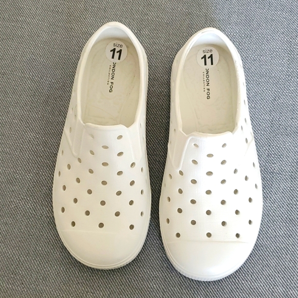 London Fog Shoes London Fog Bayswater White Rubber Water Kids Shoes